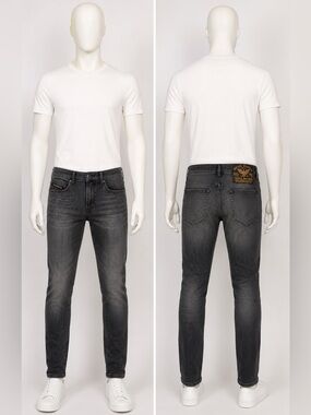Diesel D-Reeft Jogg Skinny Jeans Gray Wash Stretch Denim Men’s W32 L32 Slim Fit